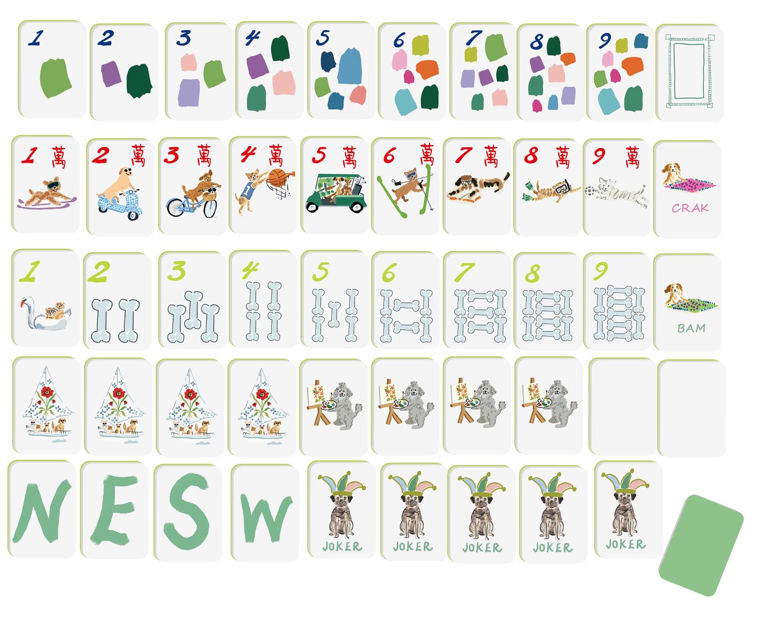 Doggie Dog Mahjong Kit