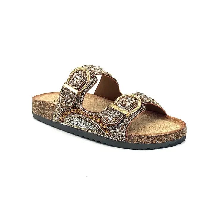 Petra – Beaded Comfort Slide