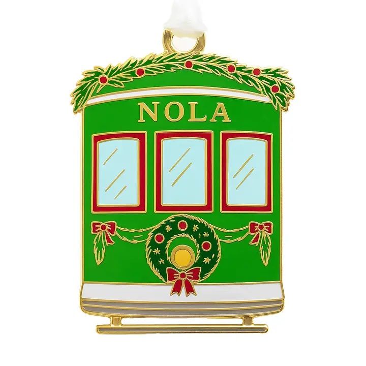 Streetcar Enamel Ornament