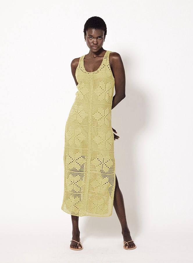 JOY CROCHET ANKLE DRESS