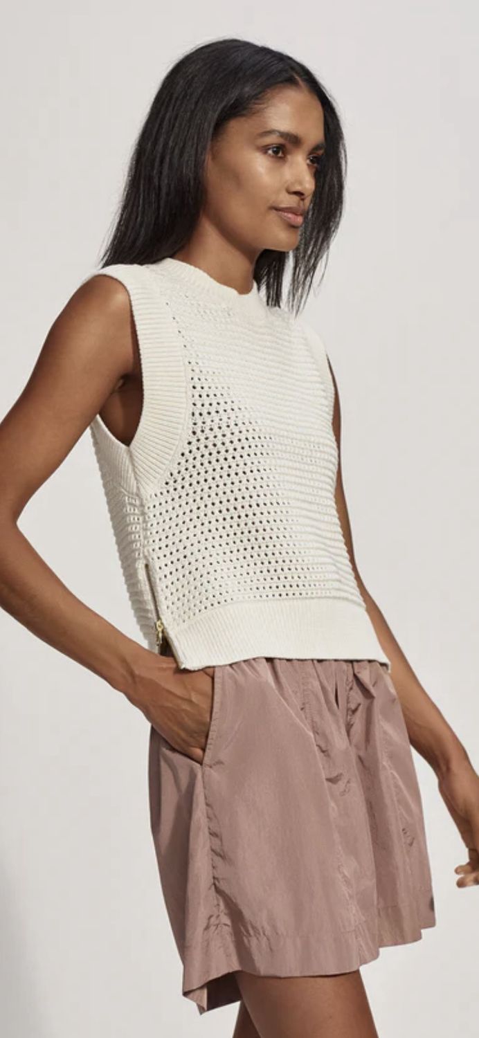 RANDAL CROP KNIT TANK