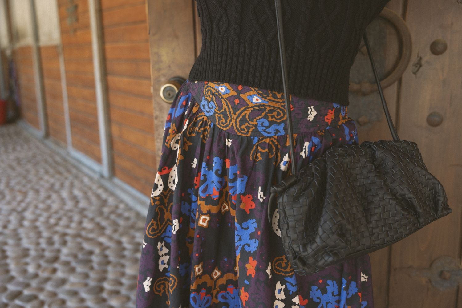 GIGI WOVEN CROSS BODY BAG