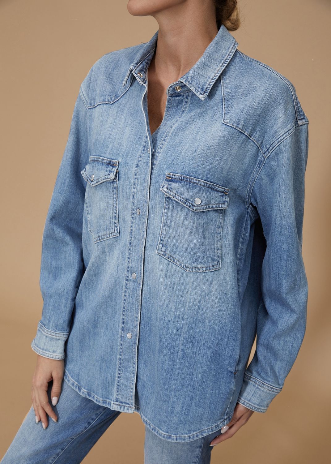 MIMI OVERSHIRT SALT BLUE