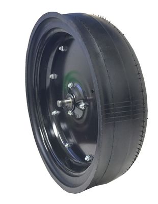 Gauge Wheel Assembly #H41359, 4.5&quot; X 16&quot;, metal and nylon rim, stem bearing