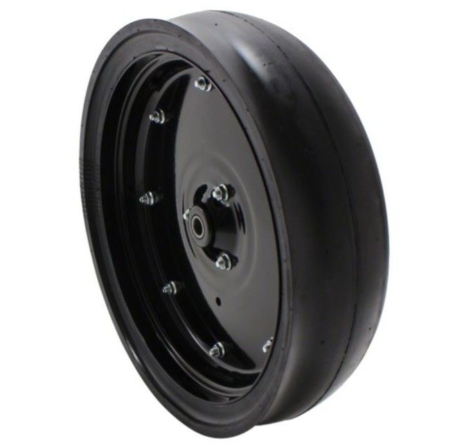 Gauge Wheel Assembly, 4.5&quot; X 16&quot;, metal and nylon rim