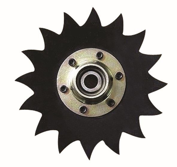 Covering Disc Blade Assembly #P6000, 8&quot;, notched, 204 single row bearing, Left Hand