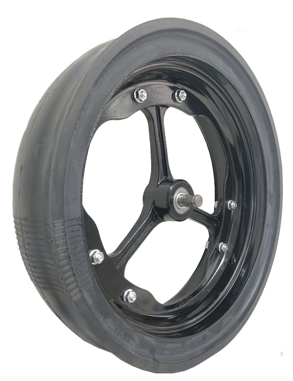 4.5&quot; X 16&quot; Stem bearing, spoked Gauge Wheel Assembly