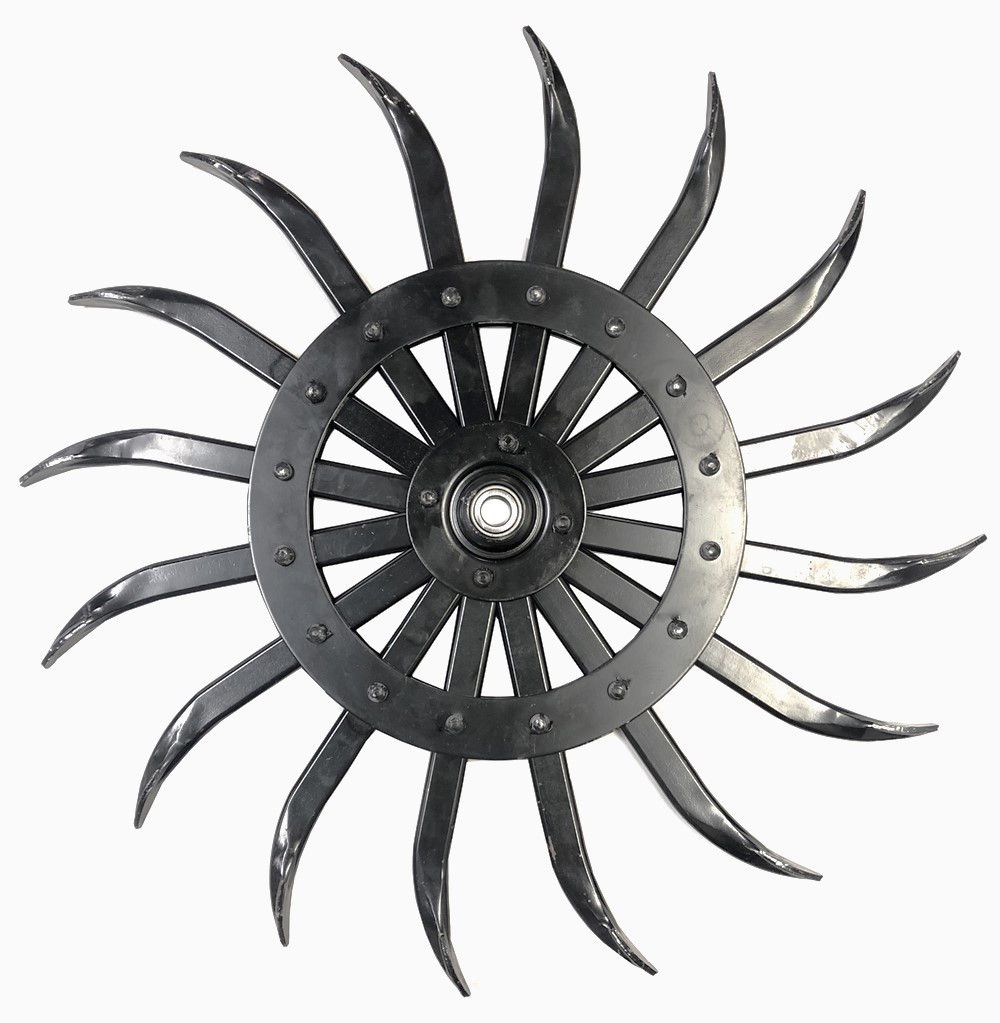 Rotary Hoe Wheel (Black)