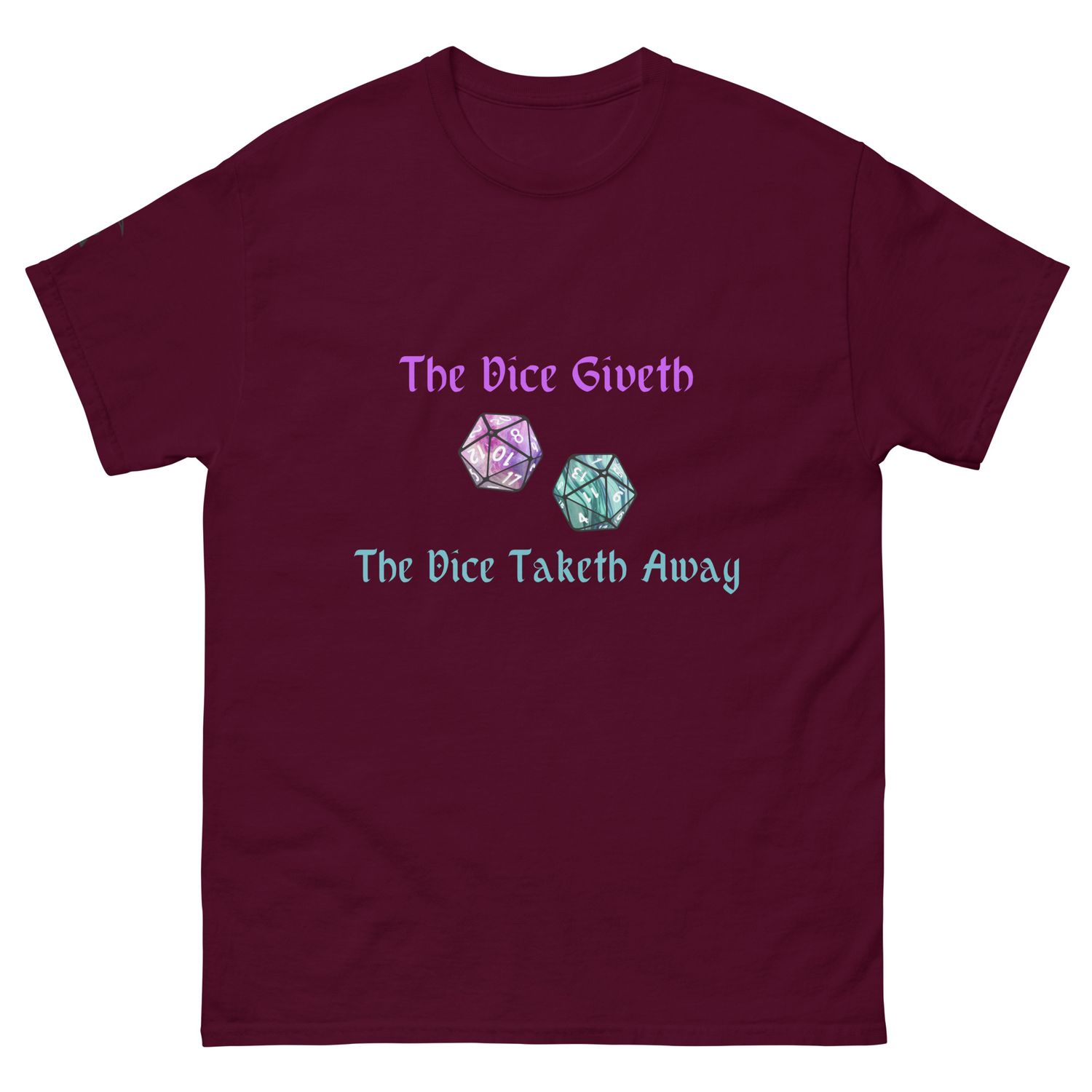 The Dice Giveth Unisex Graphic T-Shirt