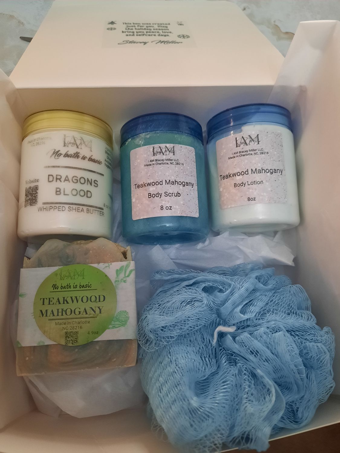 Mens Teakwood Mahogany Christmas box