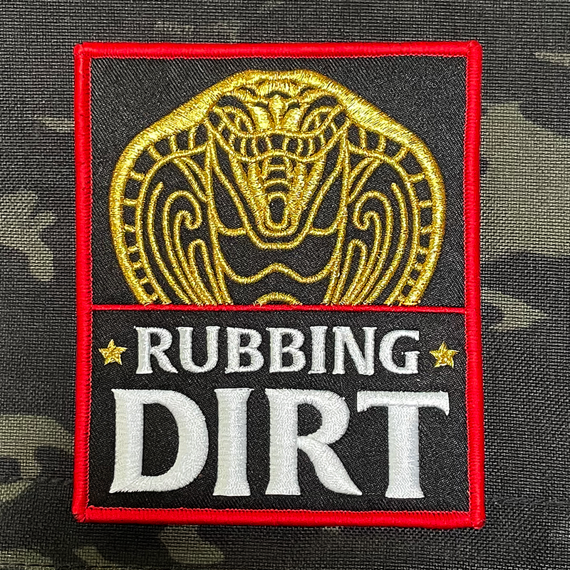 Rubbing Dirt Big Cobra Velcro Patch