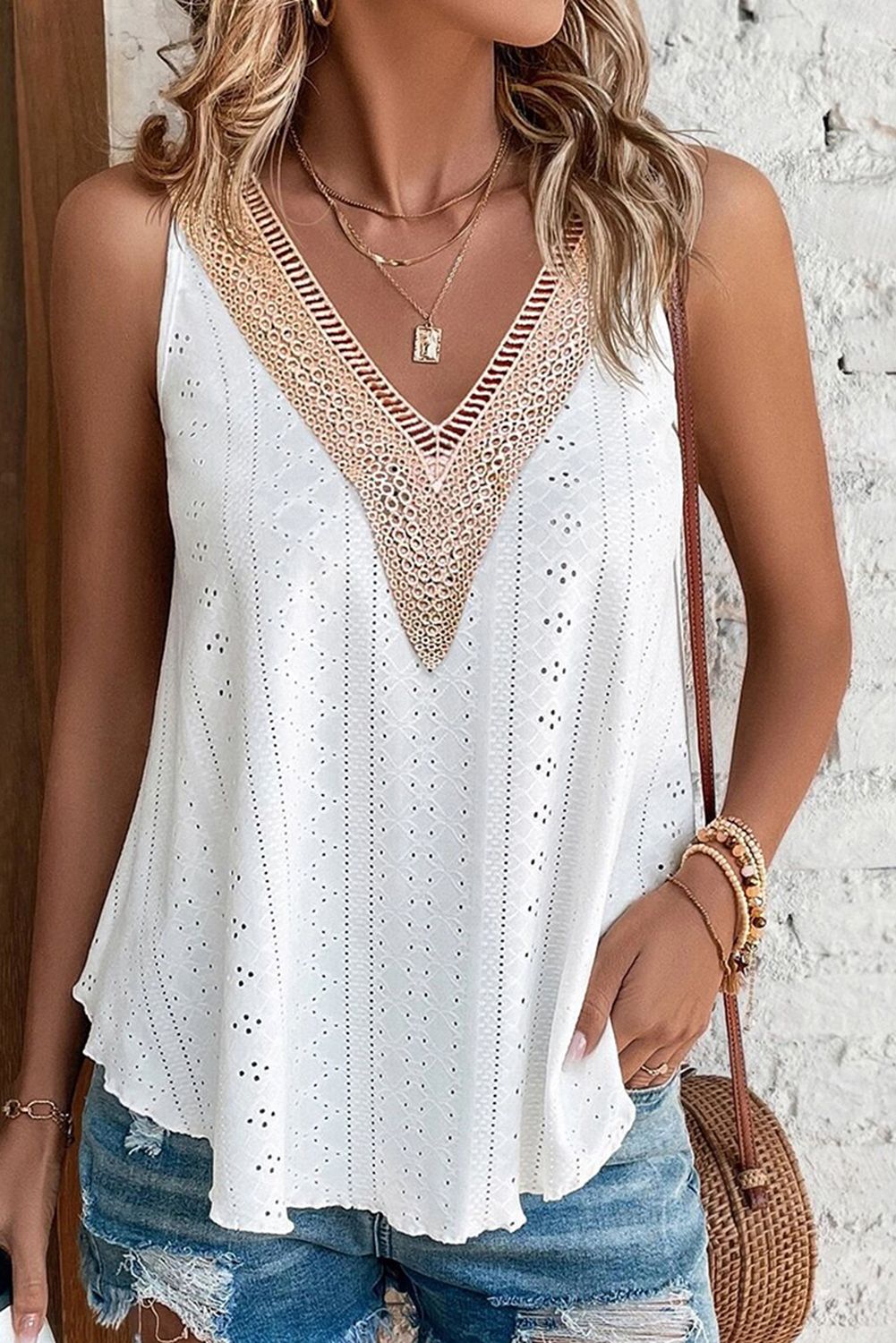 Lace tank top