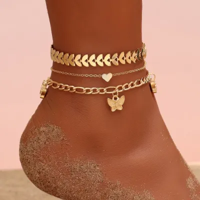 Gold Ankle Set