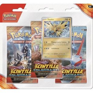 Scintille Folgoranti Zapdos Blister 3 Bustine – Pokémon TCG – ITA