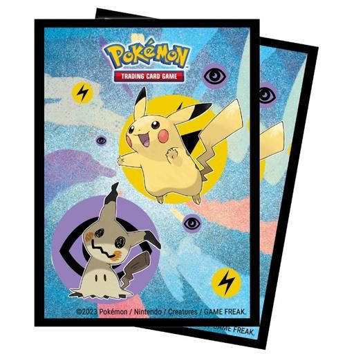 65 DECK PROTECTOR SLEEVES - POKEMON - PIKACHU & MIMIKYU