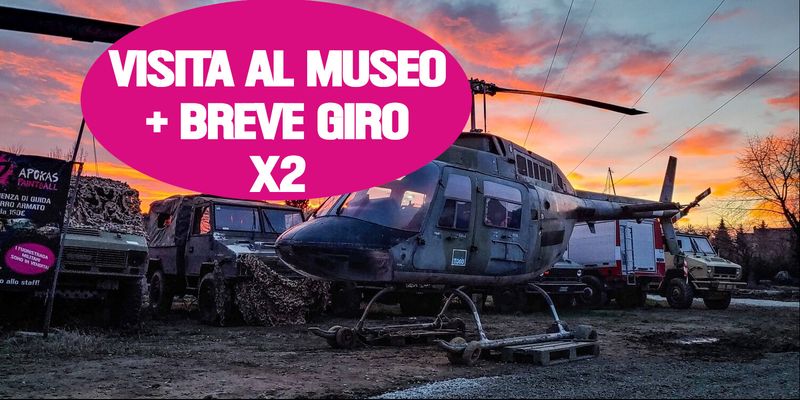 Biglietto per visita guidata ai musei Apokas & Breve Giro a bordo di un carro armato X2 PERSONE