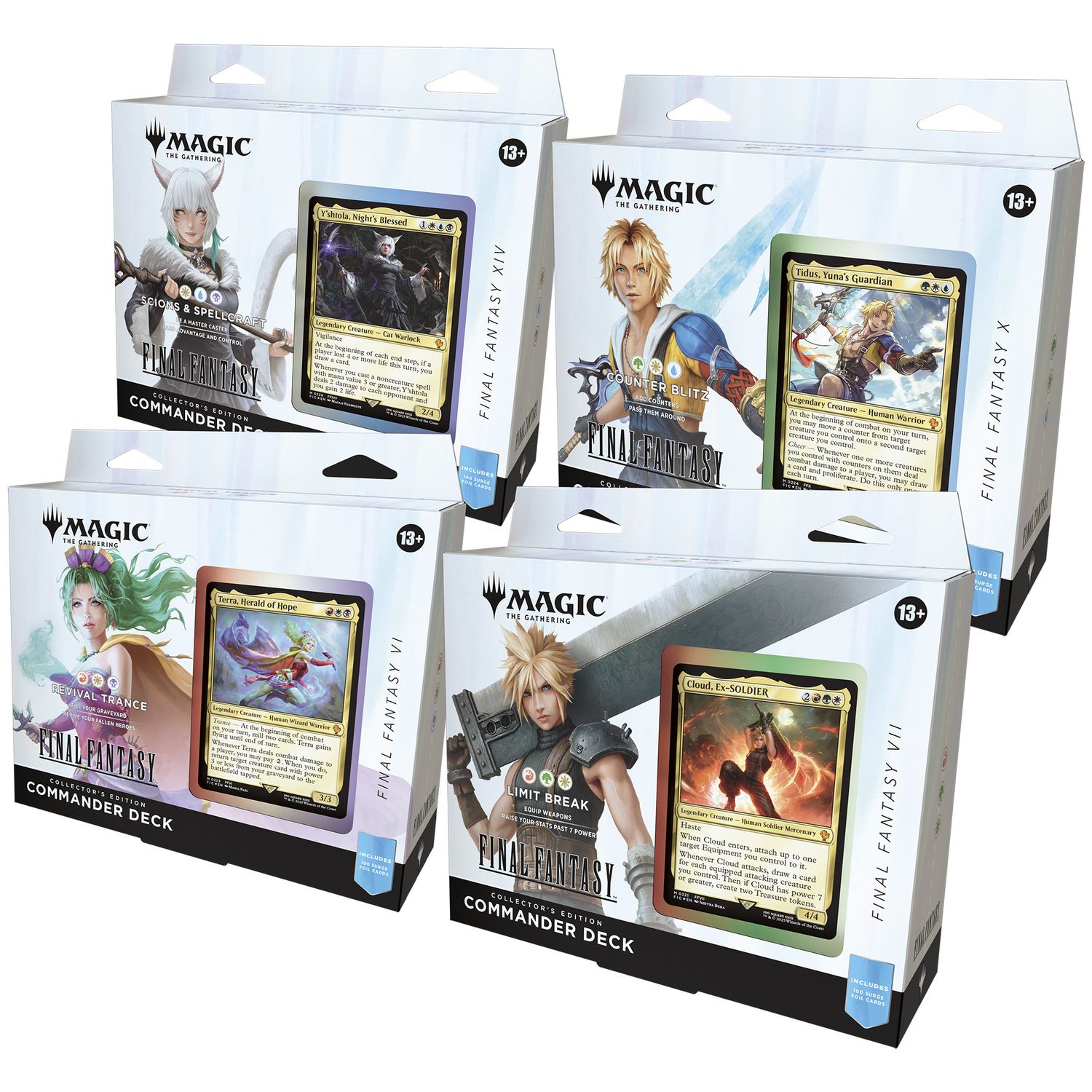 Magic The Gathering Final Fantasy Collector's Commander - Display 4 Deck ENG