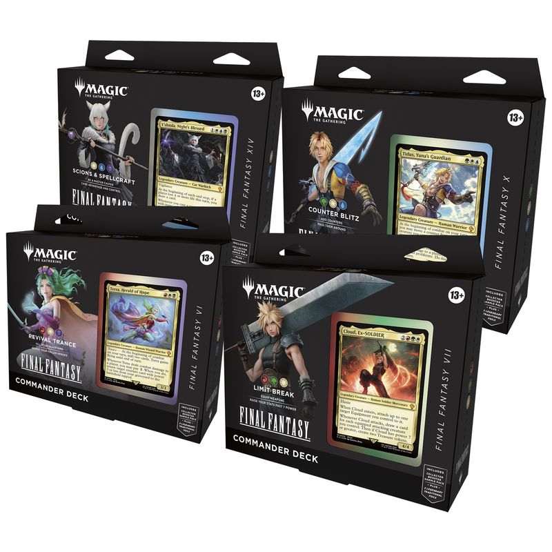 Magic The Gathering Final Fantasy Commander - Display 4 Deck ENG