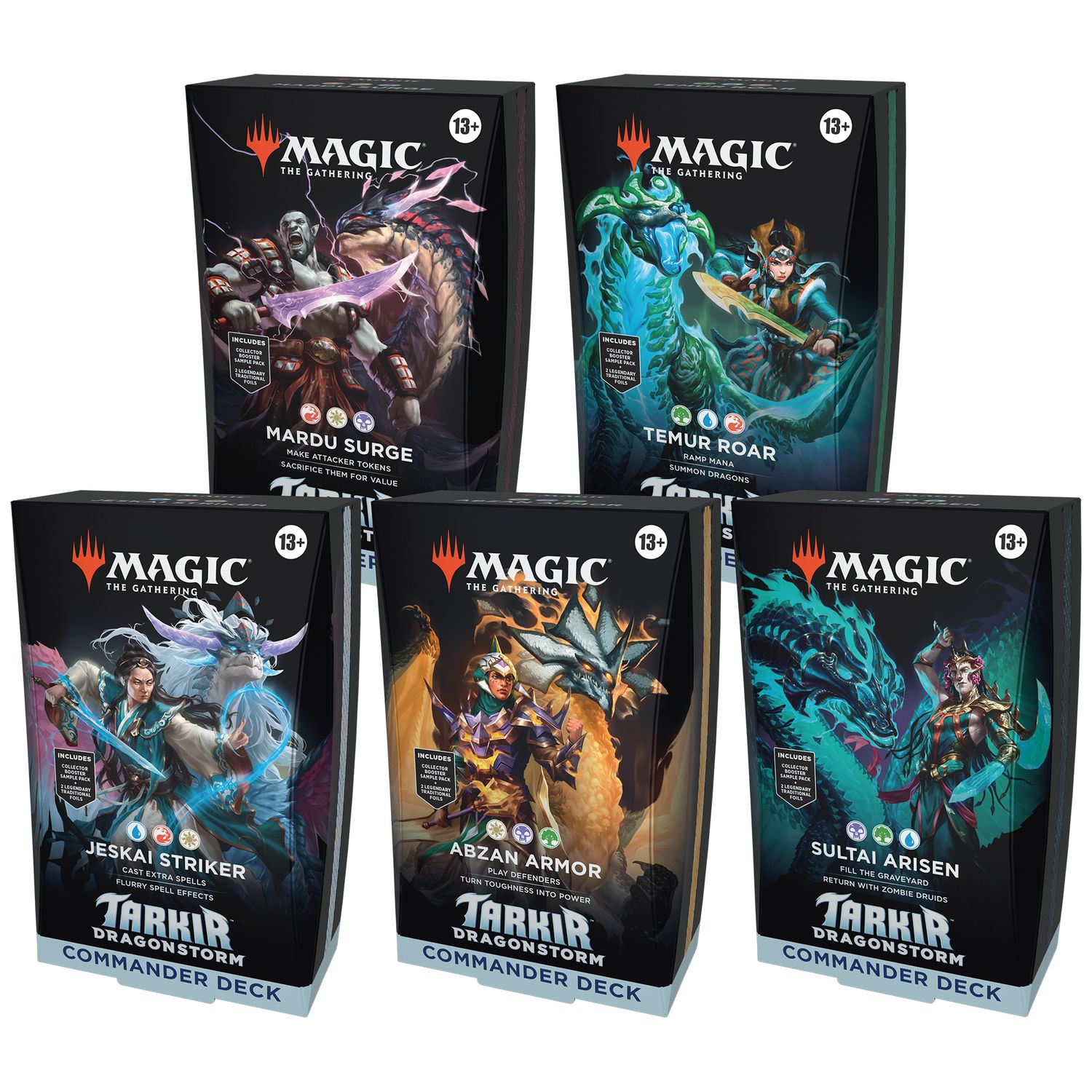 MAGIC THE GATHERING - BOX COMMANDER DECK - TARKIR DRAGONSTORM (5 MAZZI) - ENG MAGIC THE GATHERING - BOX COMMANDER DECK - TARKIR DRAGONSTORM (5 MAZZI) - ENG