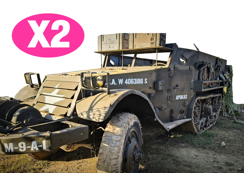 Buono regalo GUIDA HALF-TRACK WWII per 2 persone