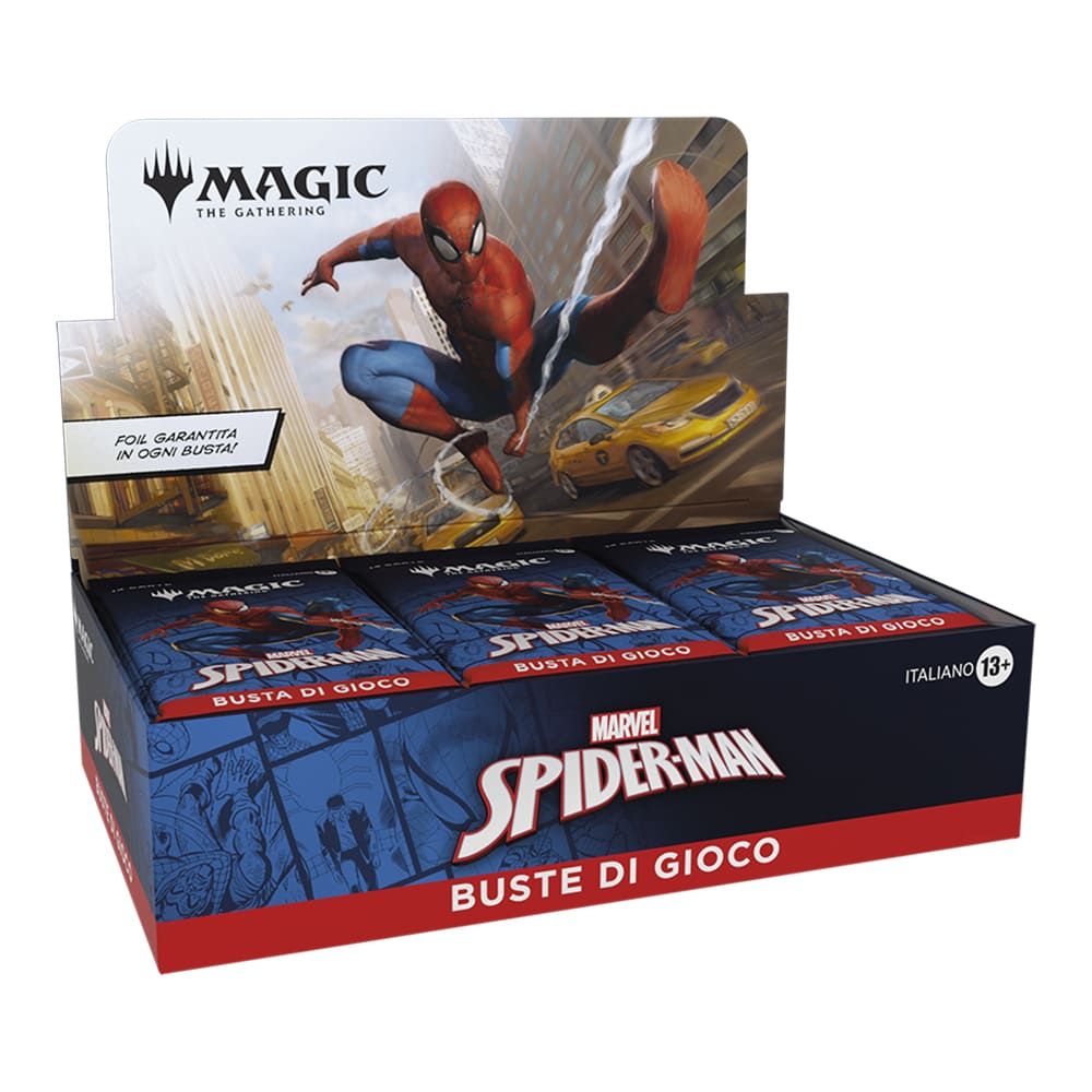 Magic Marvel's Spiderman Play Boosters Box (30 Boosters) - ITA Magic Marvel's Spiderman Play Boosters Box (30 Boosters) - ITA