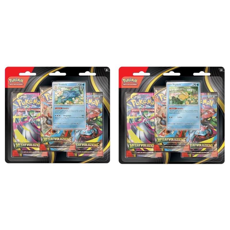 Pokèmon Megaevoluzione Blister 3 Bustine - 2 Carte Promo