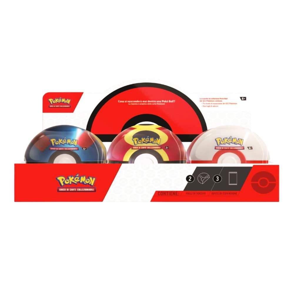 Pokémon Tin Poke Ball (1 Pokeball Casuale) 2025 – Italiano