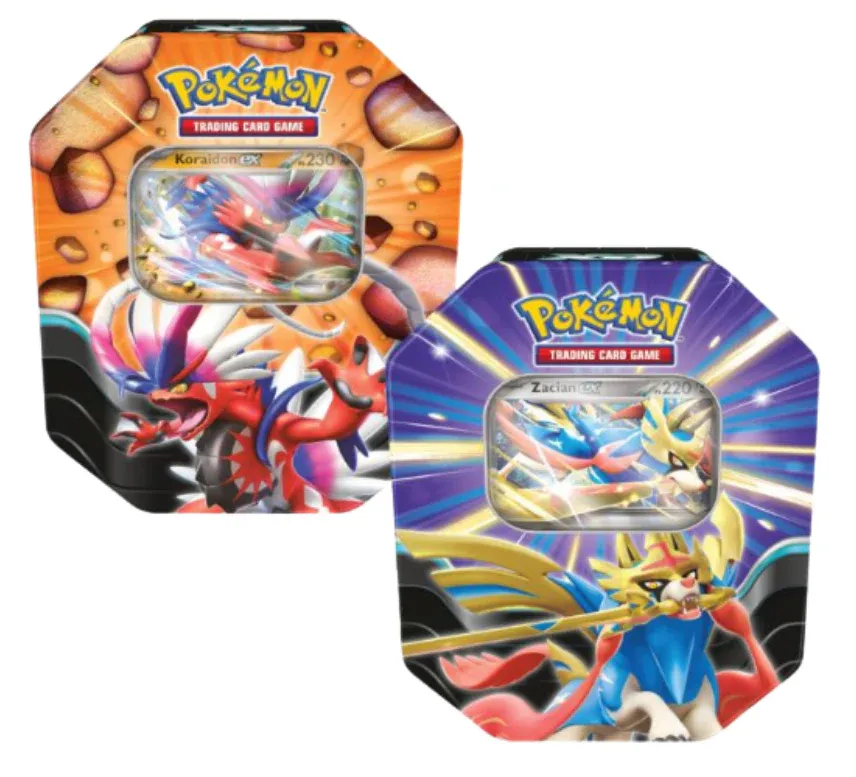 Pokemon Tin Leggende Sovrane Zacian-Ex + Koraidon ITA Pokemon Tin Leggende Sovrane Zacian-Ex + Koraidon ITA
