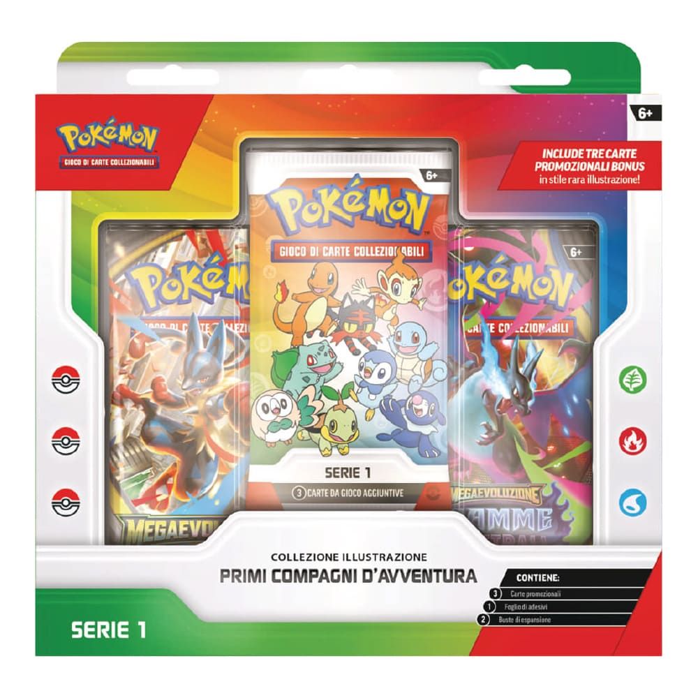 POKEMON - MEGAEVOLUZIONE - COLLEZIONE PRIMI COMPAGNI DI AVVENTURA - ITA