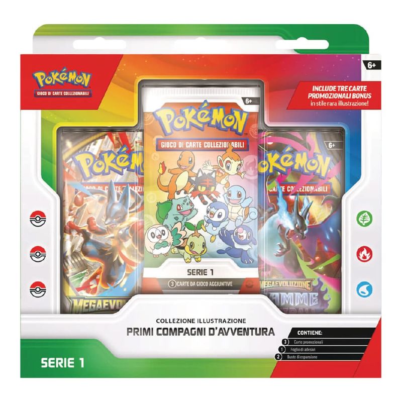 POKEMON - MEGAEVOLUZIONE - COLLEZIONE PRIMI COMPAGNI DI AVVENTURA - ITA