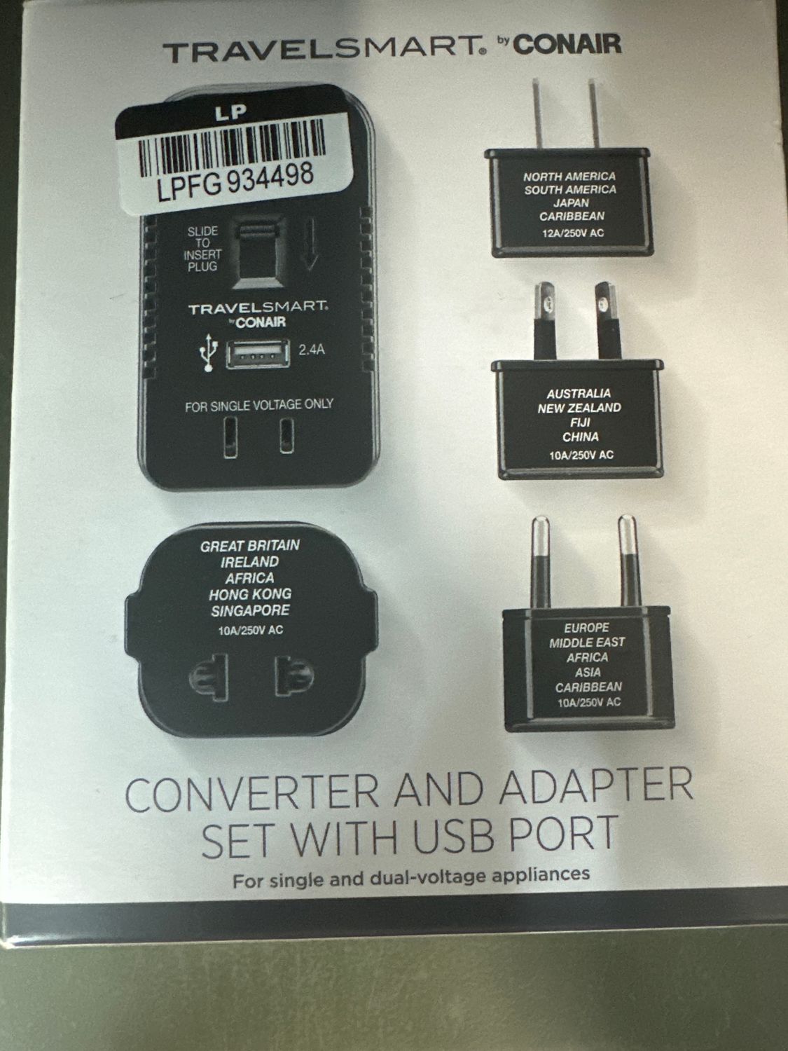 Converter and Adapter Set With USB Port