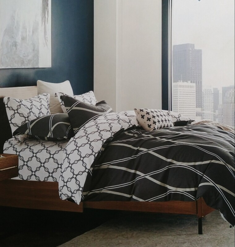 PORTLAND 6 PIECE REVERSIBLE BEDDING SETS PORTLAND 6 PIECE REVERSIBLE BEDDING SETS