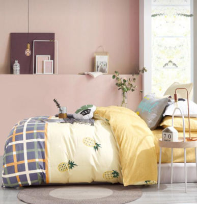SUNSET YELLOW 6 PIECE REVERSIBLE BEDDING SET SUNSET YELLOW 6 PIECE REVERSIBLE BEDDING SET