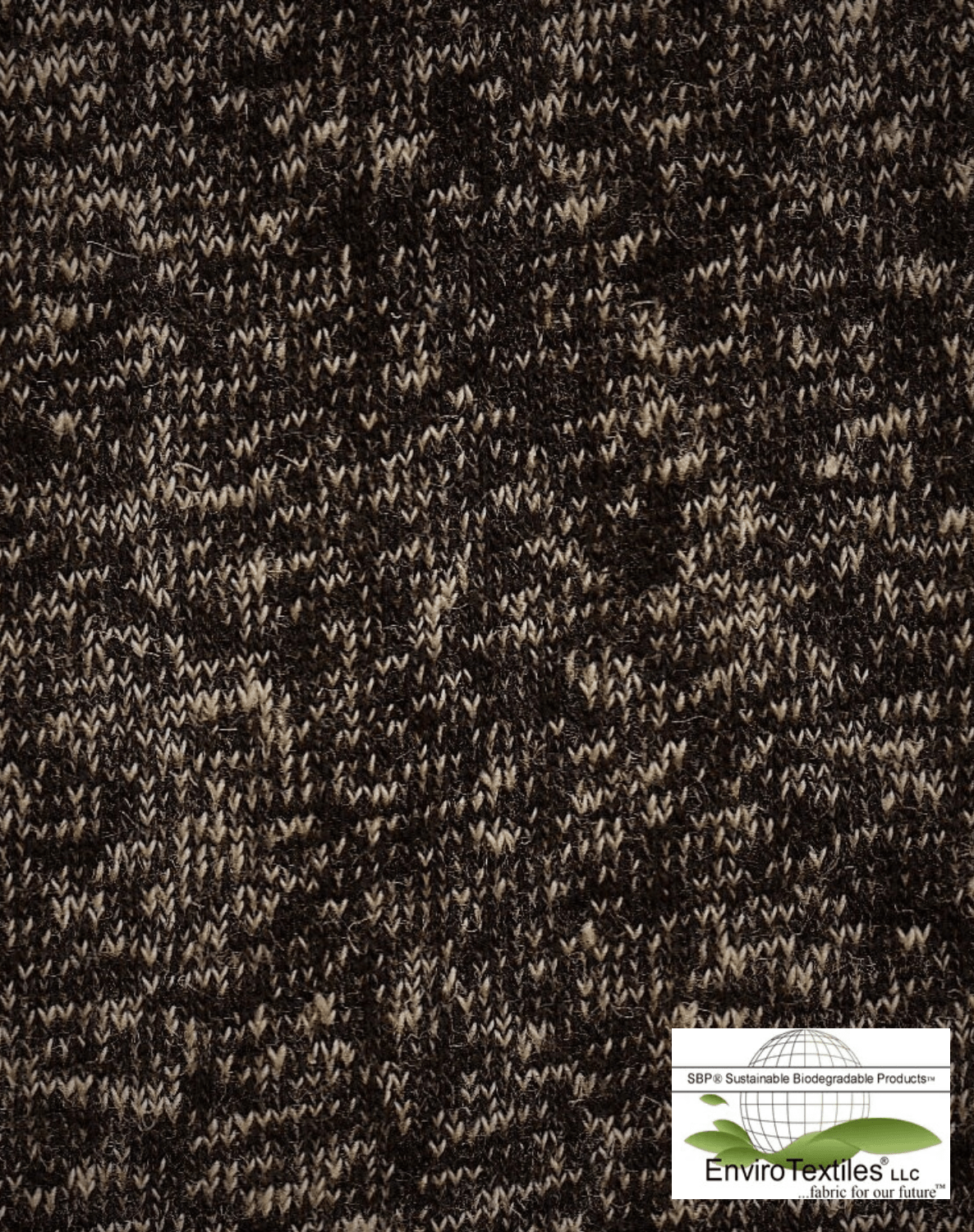Black/Natural Yarn Dyed Hemp Jersey Knit , 55% Certified Organic Hemp , 45% Certified Organic Cotton , Width 30
