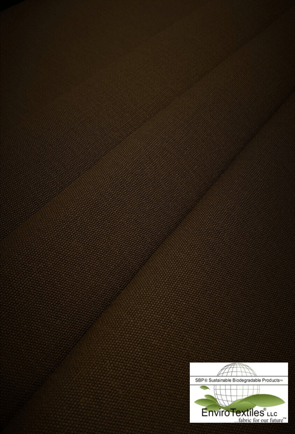 Dark Brown Hemp Canvas Basket Weave , 100% Certified Organic Hemp , 18.5oz , 57/58