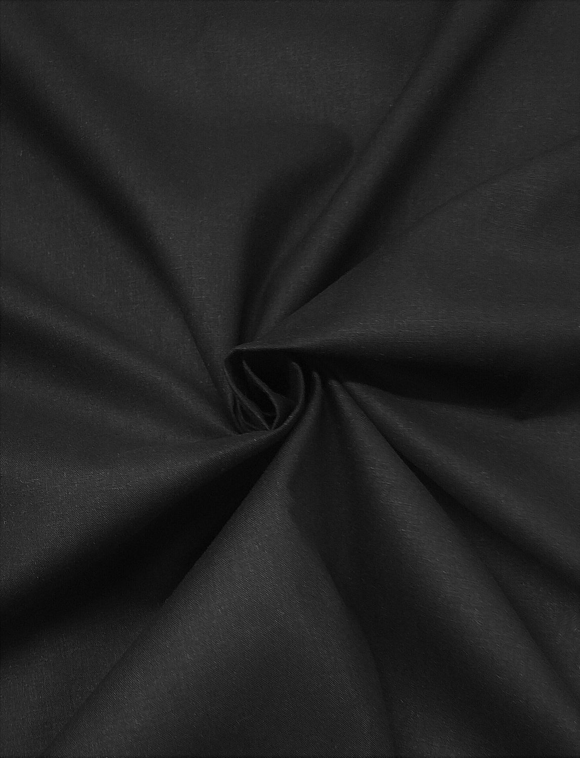 Black Hemp Muslin Plain Weave , 55% Certified Organic Hemp , 45% Certified Organic Cotton , Width 57/58" , 5.3oz