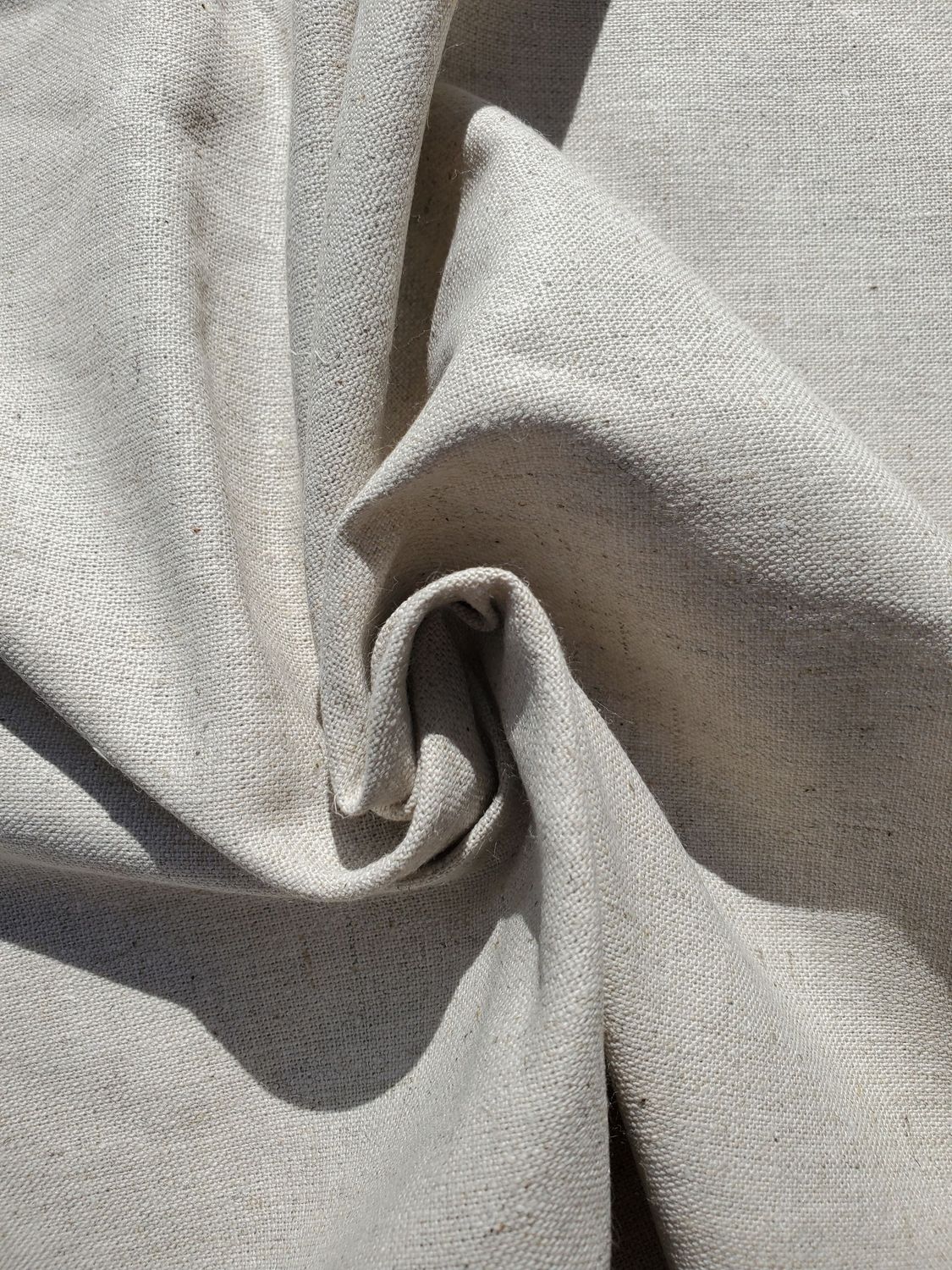 ​Greige Washed Hemp Muslin 55% Certified Organic Hemp 45% Certified Organic Cotton 7.3oz 57" width Washed, Soft-hand, Preshrunk