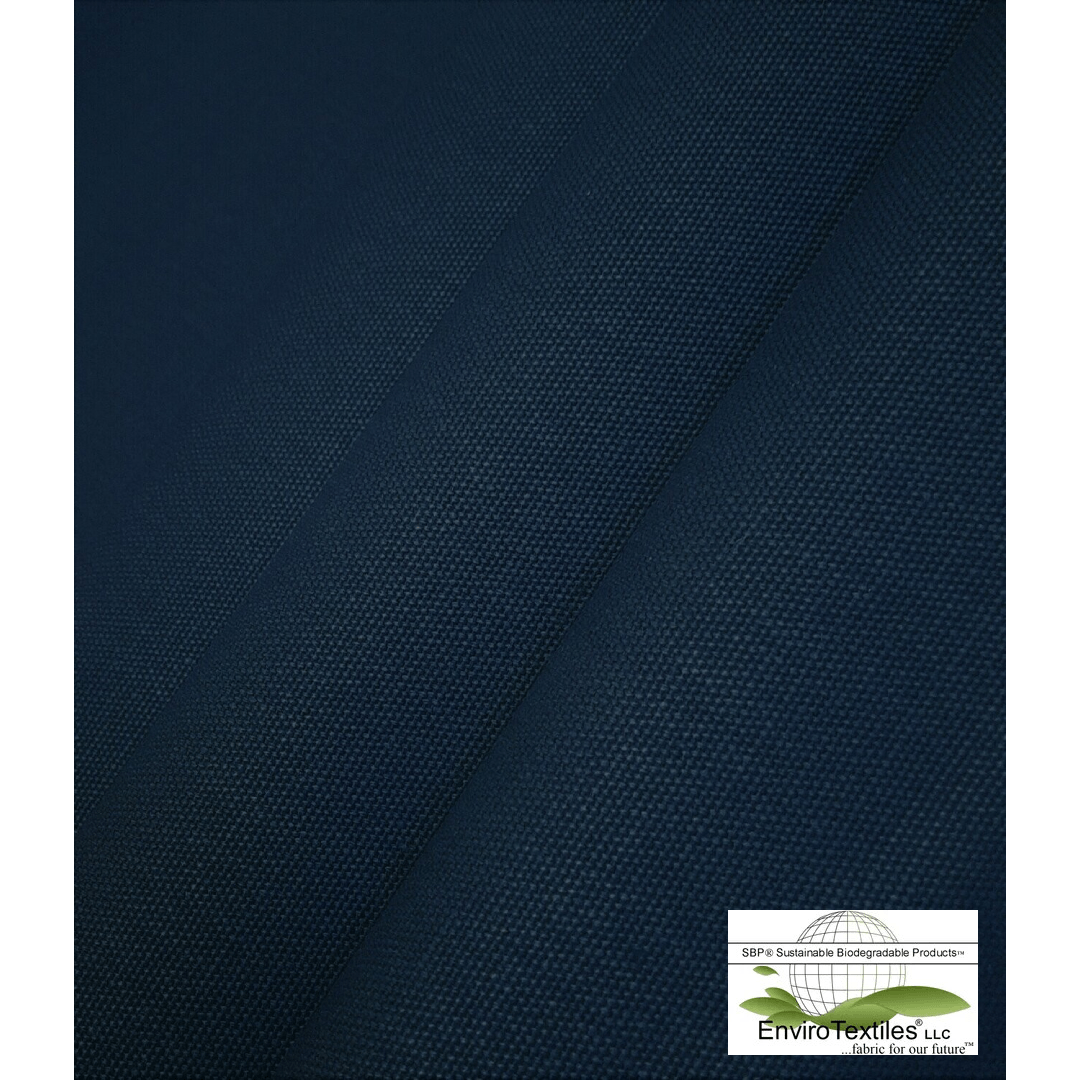 Navy Heavy Hemp Canvas Basket Weave , 100% Certified Organic Hemp , 18.5oz , Width 57/58