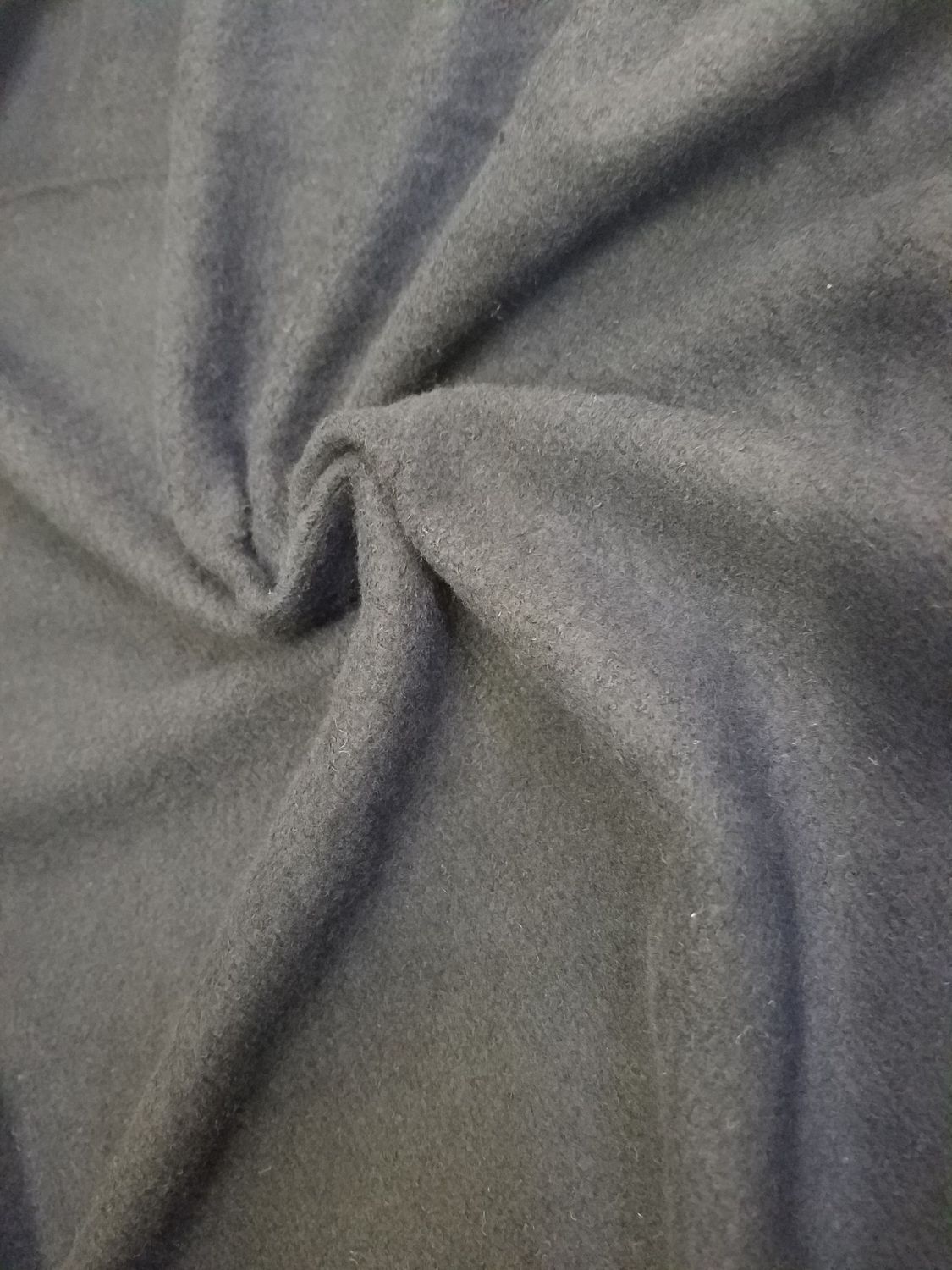 (CLOSE OUT) Black/Charcoal Hemp Fleece 55% Certified Organic Hemp 45% Certified Organic Cotton 11.3oz, 30" tubular