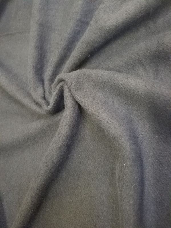 (CLOSE OUT) Black/Charcoal Hemp Fleece 55% Certified Organic Hemp 45% Certified Organic Cotton 11.3oz, 30" tubular