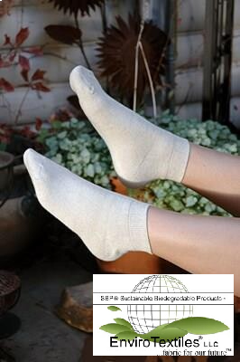 Ladies Hemp Sport Socks , Natural