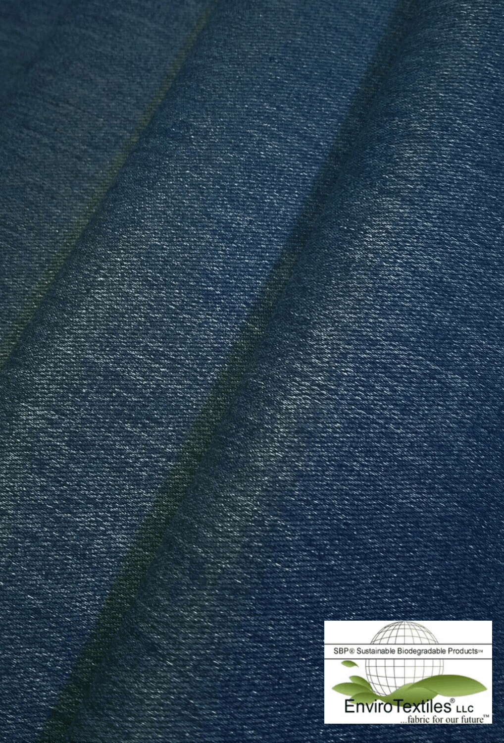 Indigo Hemp Twill , Yarn Dyed Hemp Denim , 77% Hemp , 23% Recycled Poly (PET) , Width 57/58