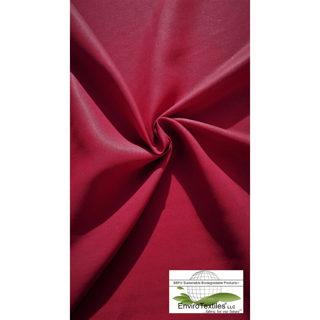 Red Hempcel® Fabric Plain Weave, 55% Hemp, 45% Lyocell, Width 57/58