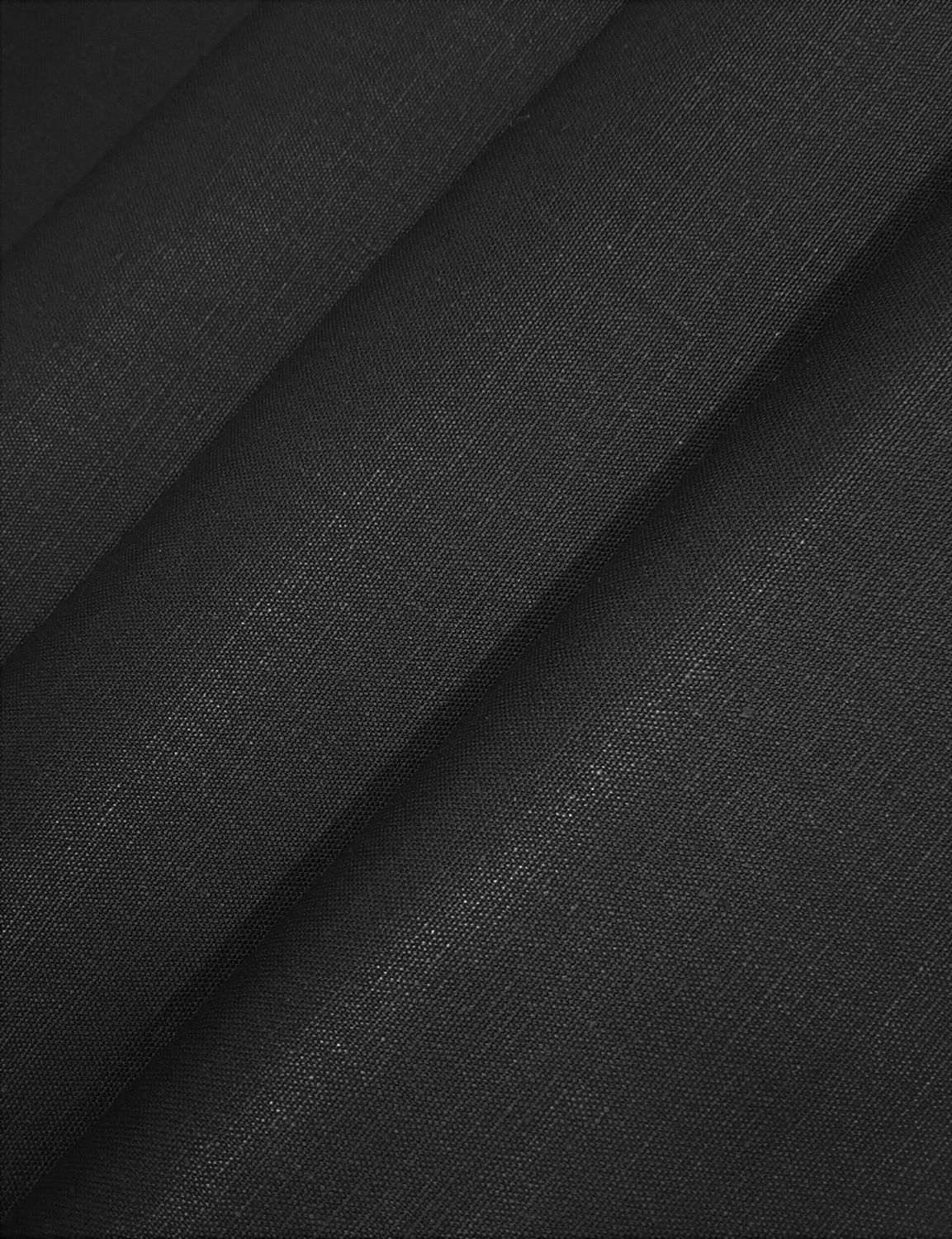 Black Light Weight Hemp Canvas , 55% Certified Organic Hemp , 45% Certified Organic Cotton ,  Plain Weave , 12oz