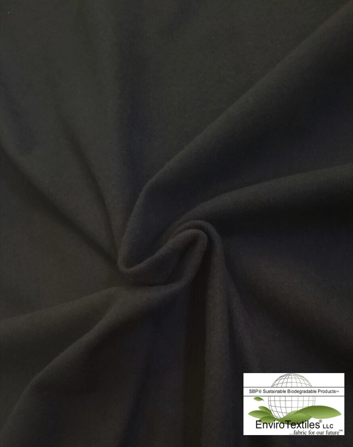 Black Heavy Hemp Stretch Fleece , 53% Certified Organic Hemp , 43% Certified Organic Cotton , 4% Spandex , Width 60/64