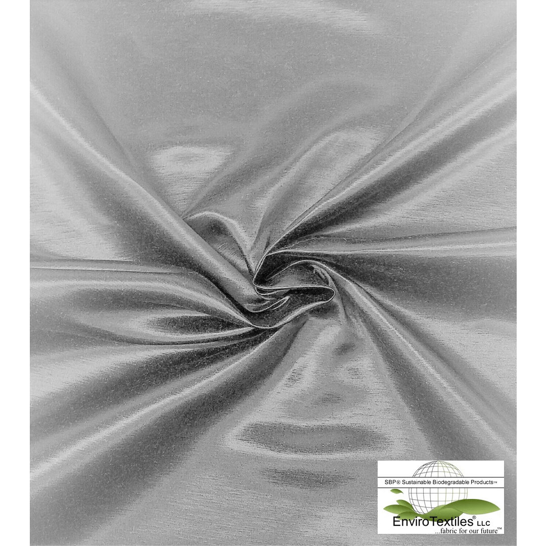 NEW COLOR- COMING SOON Silver Charmuese, 70% Certified Organic Hemp , 30% Real Silk , Width 56/57