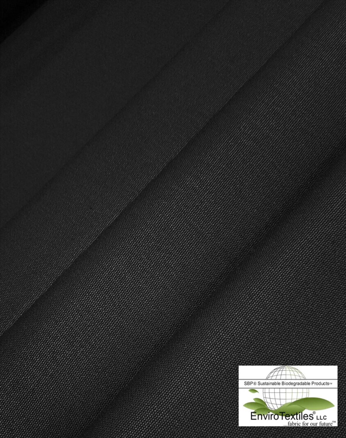 Black Medium Weight Hemp Canvas , 55% Certified Organic Hemp , 45% Certified Organic Cotton , 14oz , 57/58