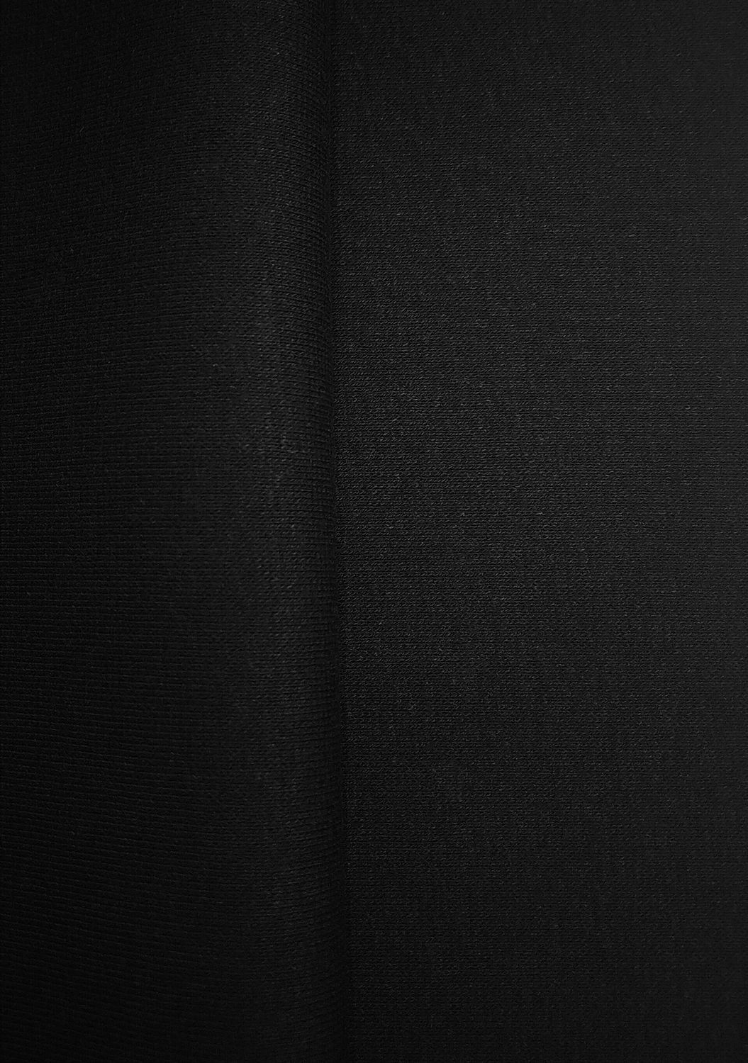 Black 1x1 Ribbing , 53% Certified Organic Hemp , 42% Certified Organic Cotton , 5% Spandex , Width 20" Tubular/40" Open Width, 9.5oz , Hemp Ribbing