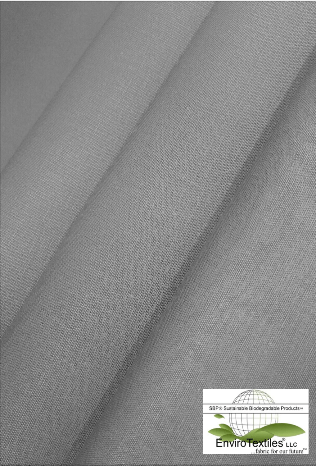 Grey Light Weight Hemp Canvas Plain Weave , 55% Certified Organic Hemp , 45% Certified Organic Cotton , 12oz , Width 57/58