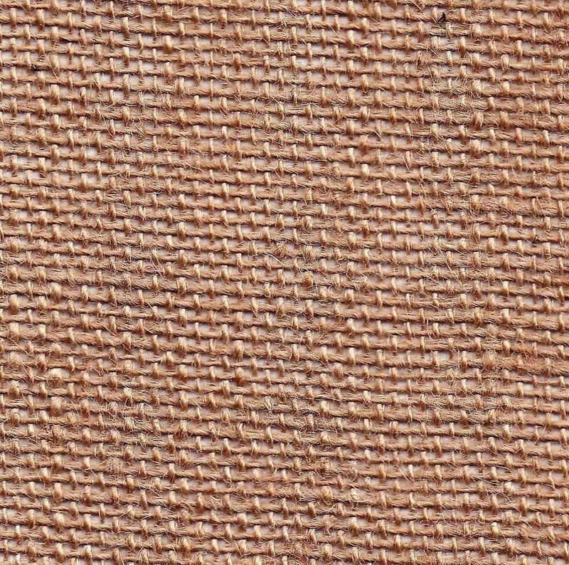 100% Jute Fabric Natural , 2cm Wide Mesh Weave , Width 62/63”